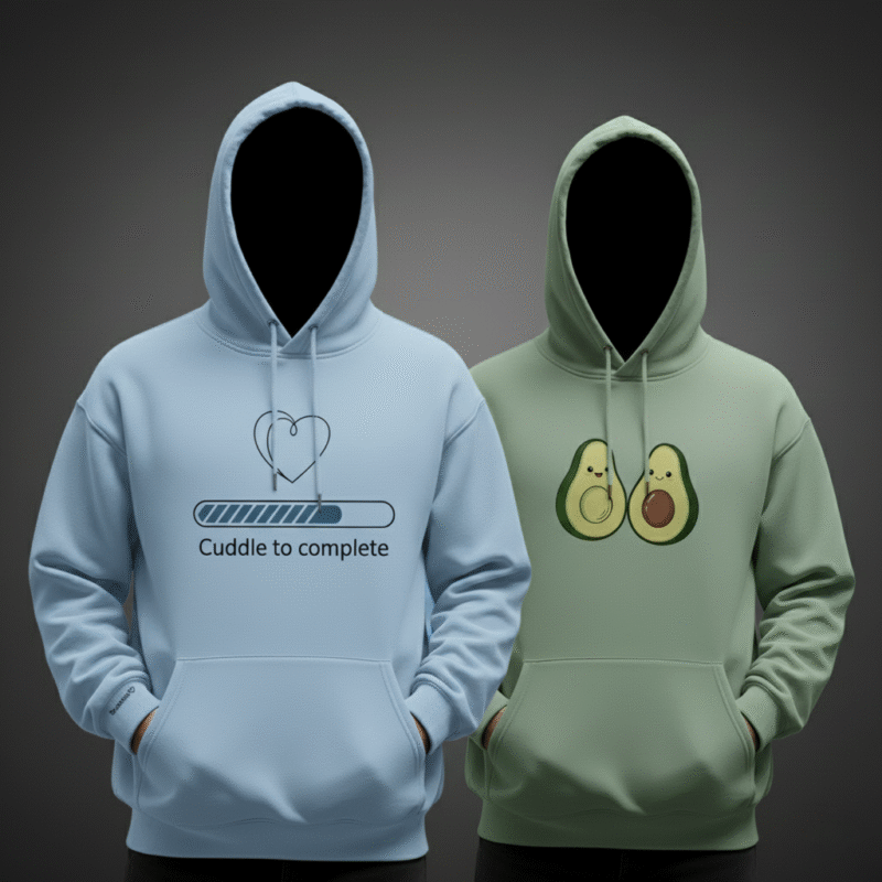 Cute Couple Hoodie Combo - Matching Hoodies for Couples India